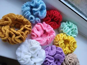 Handmade Crochet Hair Scrunchie - Available in Different Colors