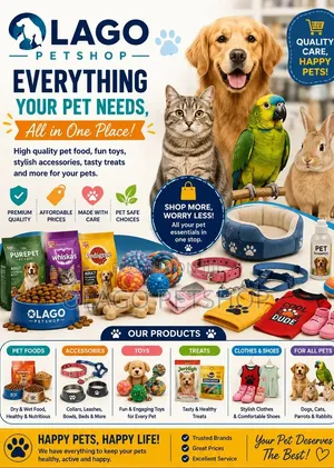 Olago PetShop – Your One-Stop Pet Store