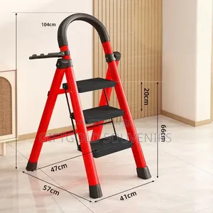 3- Step Foldable Steel Household Ladder