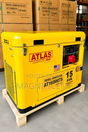 ATLAS 15 kVA Soundproof Diesel Generator | Pay on Delivery