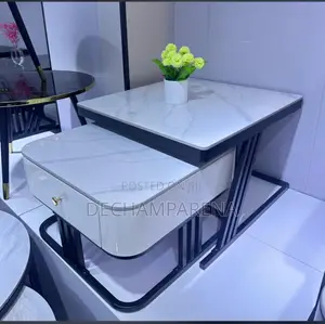 Square Shape Coffee Table With Drawer (Swipe