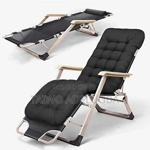 Adjustable Backrest Foldable Reclining Metal Chair.