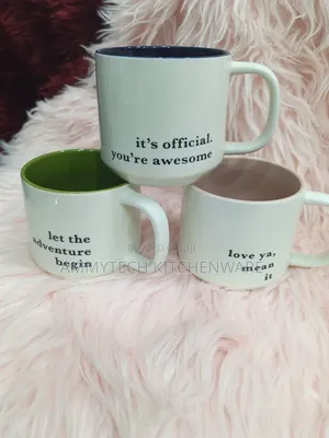 Beautiful Write Up Tea mugs by 48pcs in a Cartoon