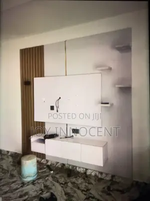Modern Luxury Floating TV Console With LED Lights