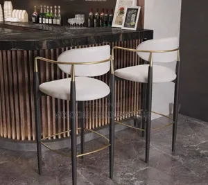 Luxury Bar Stool With Backrest and Armrest