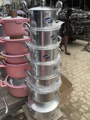 7 Sets of Stainless Pots