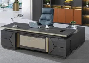 2.4 Meters Gray Wood Executive Desk