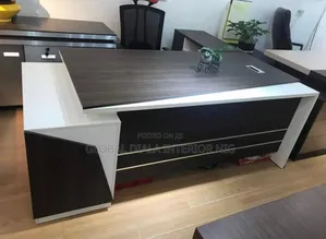 Modern Brown Executive Office Desk
