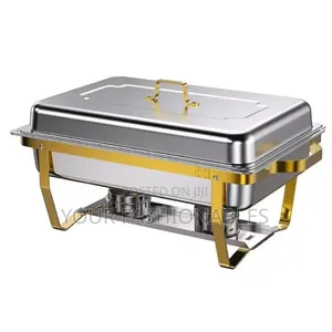 2 Tray Bicolor Stainless Steel Chafing Dish 11Litres