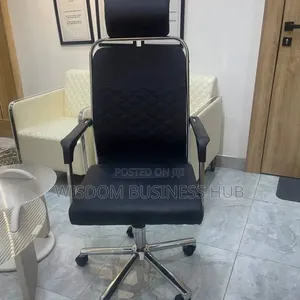 Leather Office Chair With Chrome Frame