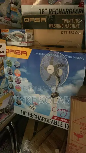 Rechargeable Fan Qasa Long Duration With 12/7a Battery