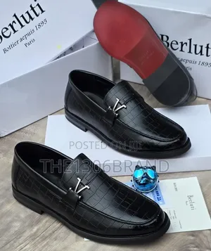 Luxury Men's Crocodile-Texture Leather Loafers – Classic Slip-on Shoes