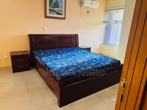 * King Size Bed Frame With Two Nightstands(Bedmate)