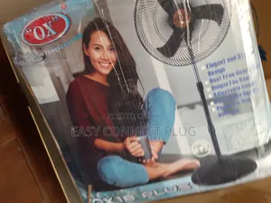 Ox Black 18" Non Rechargeable Standing Fan.