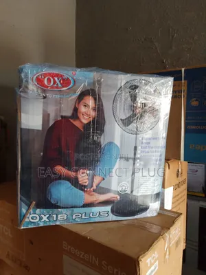 Ox Adjustable 18" Non Rechargeable Fan.