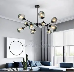 Acrylic Smoky Chandelier