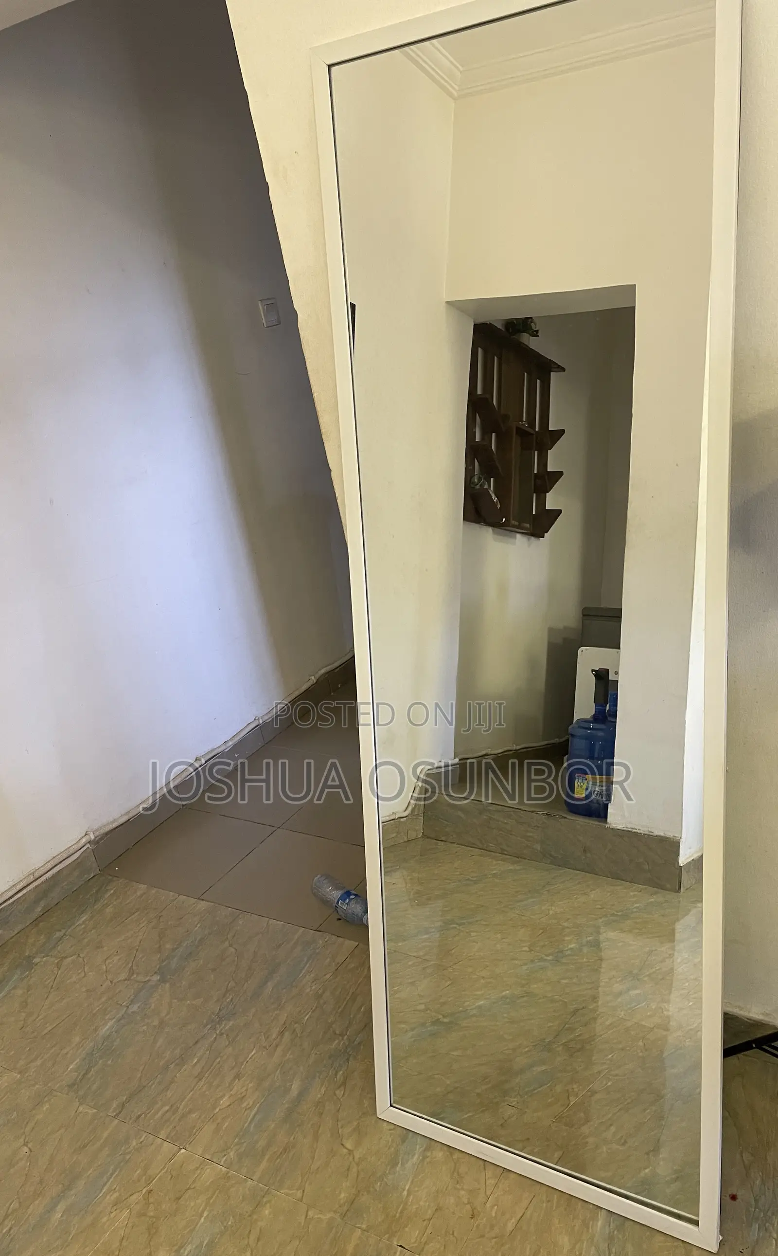Full Length Standing Mirror — White Frame