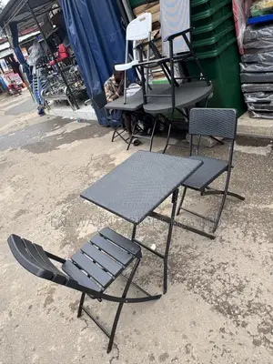 Set of Plastic Table and 2 Chairs