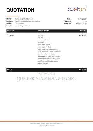 Quote With Kwotam!