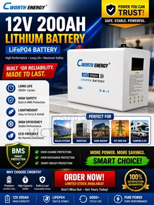 200ah 12v Lithuim Cworth Battery