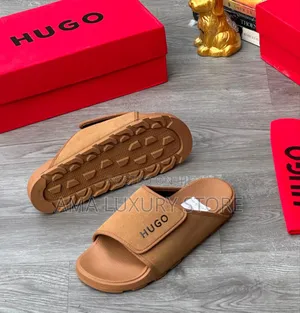Hugo Boss Premium Luxury Men Slides – Comfortable, Durable Stylish