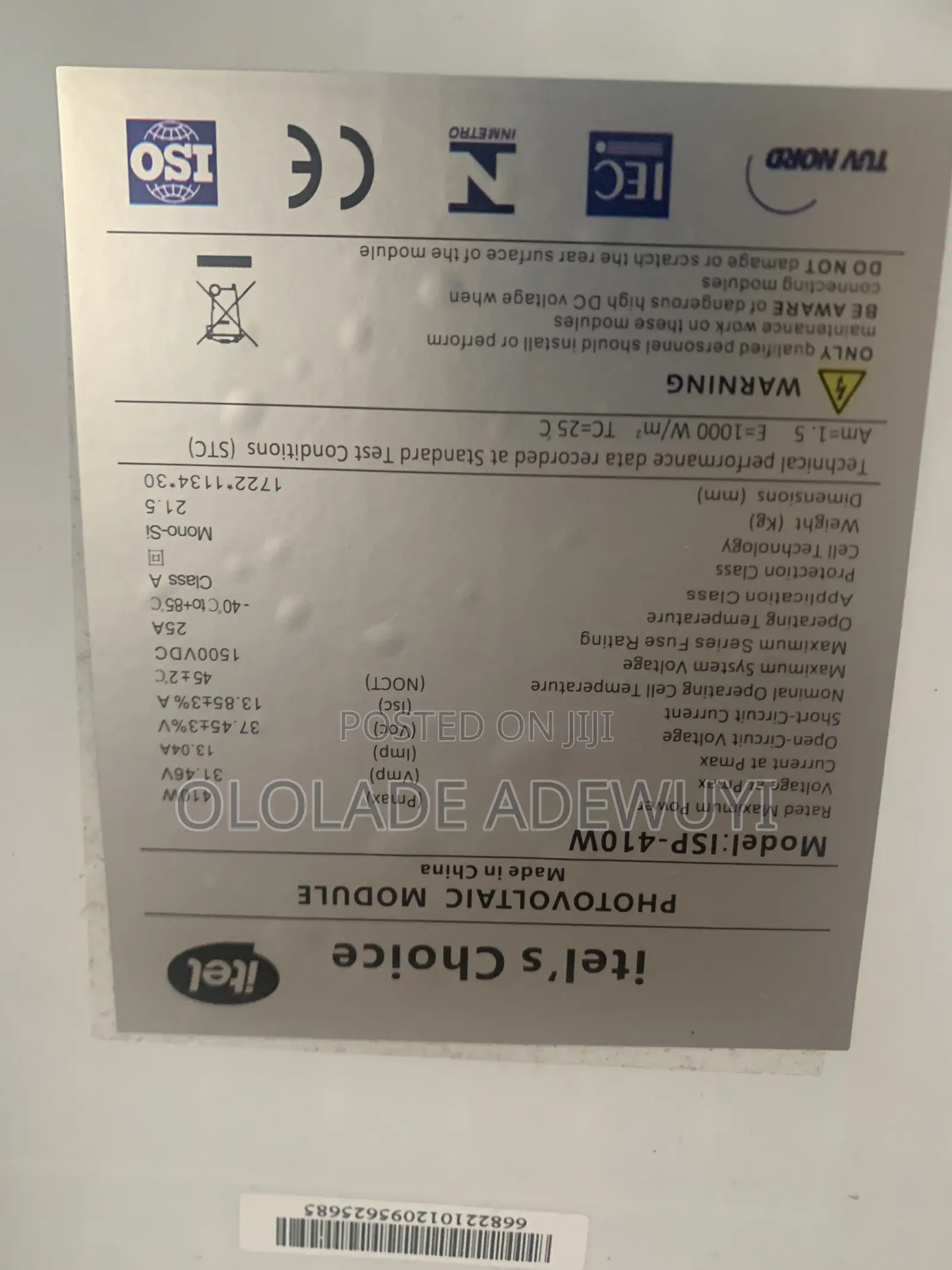 Solar Panel 410w