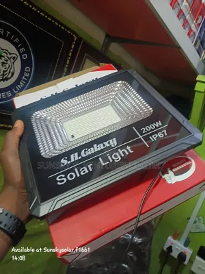 Turn Darkness Into Day With a 200W Solar LED Flood Light
