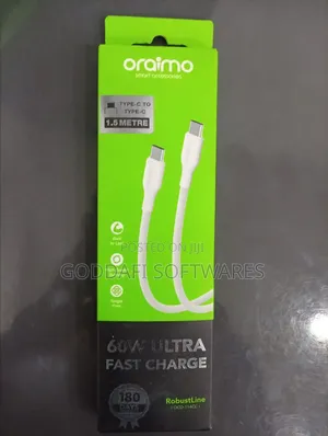 Oraimo OCD-114CC USB-C to USB-C 60W Cable 1.5m White