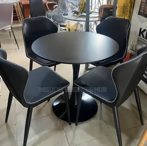 4-Seater Round Pedestal Dining Set