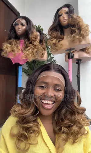 65,000 Human Hair Blend HD Frontal Wig –