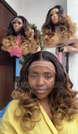 65,000 Human Hair Blend HD Frontal Wig –