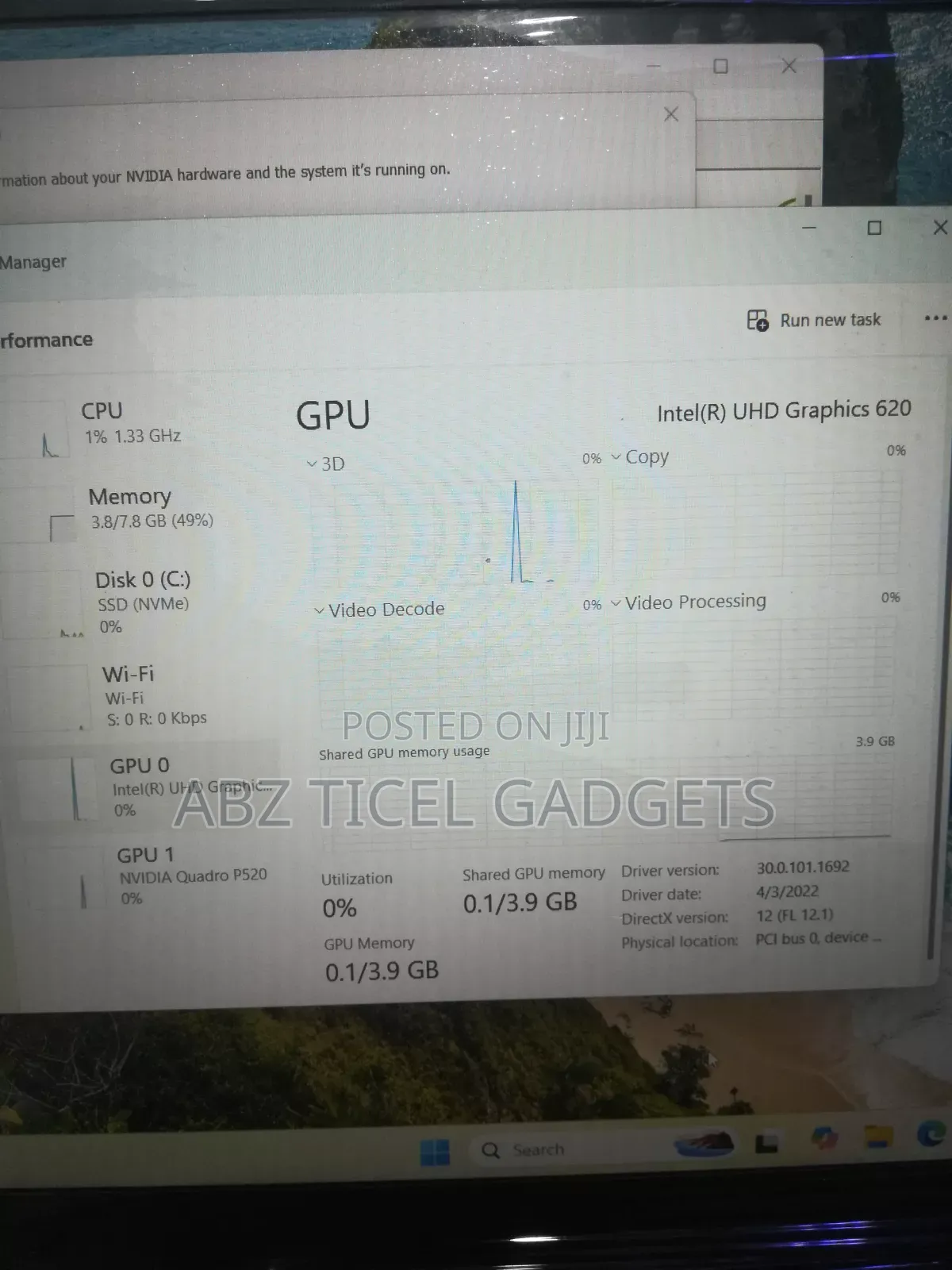Laptop Lenovo ThinkPad P52s 8GB Intel Core i7 SSD 256GB