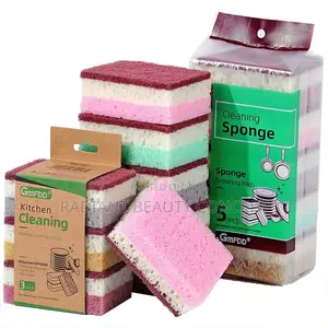 5pcs Dishwashing Foaming Sponge