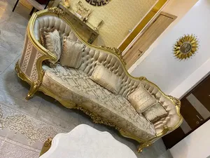 Turkish Standard Fabric Semi Royal Sofa Set Complete Set.