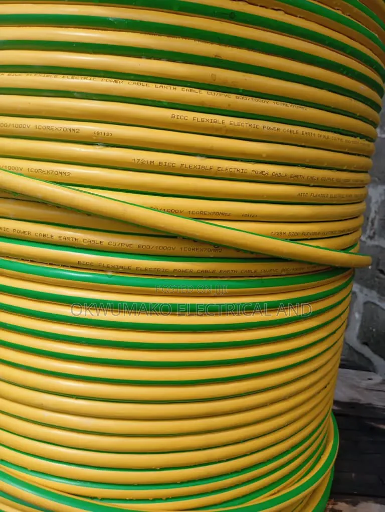 70mm Single Earth Wire Flexible Cable Per Meter