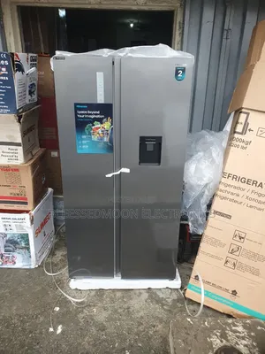 Hisense Inverter Side by Side Fridge With Water Dispenser 10 Years W