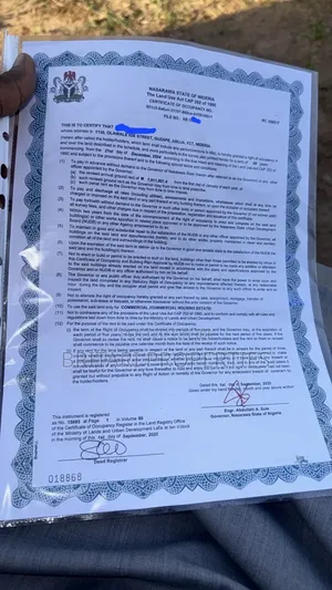 Acres of Land in Karshi With CofO