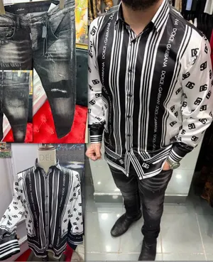 *High Quality Luxury D G Slick Shirt and Dg Jeans Combo Outfit