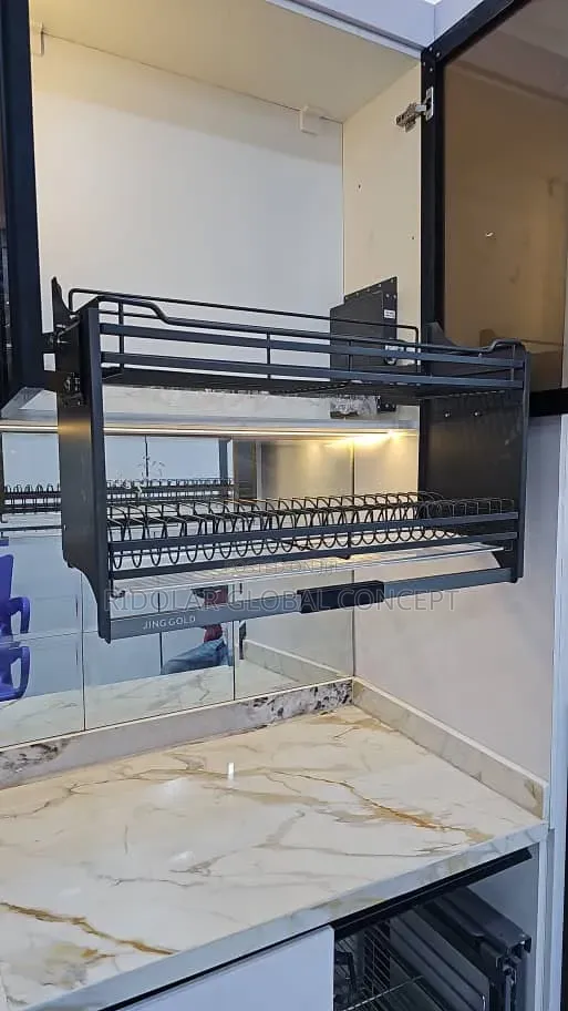 Built-in Pull Down Plate Rack 80cm
