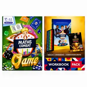 Maths Genius Kit With Educational Board Game and Abacus Workbook