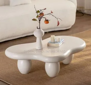 White, Cloud-Shaped Coffee Table