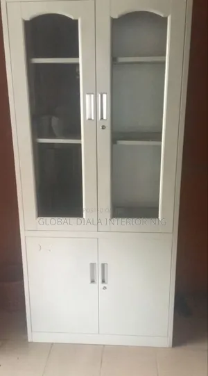 White Metal Filing Cabinet