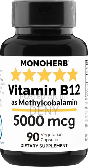 Monoherb Vitamin B12 5000IU 90 Capsules