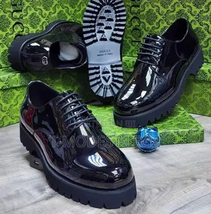 Italian Premium Quality Gucci Designers Inspired Glossy Men's Shoes