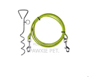 Nunbell Tie Out Cable Leash With Spiral Stake 5M