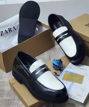 Black/White Two Toned Zara Loafers