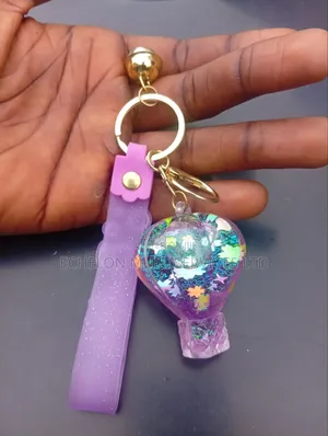 Aesthetic Liquid Quicksand Hot Air Balloon Keychain