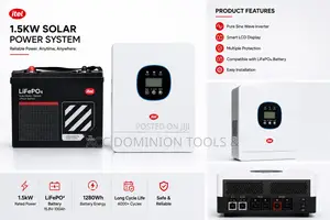 Itel 1.5kva Inveter and 1.2kwh Battrey Combo
