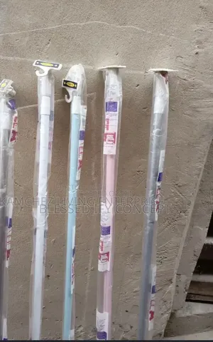 Shower Curtain Rod, Adjustable Tension, Available in Different Colors