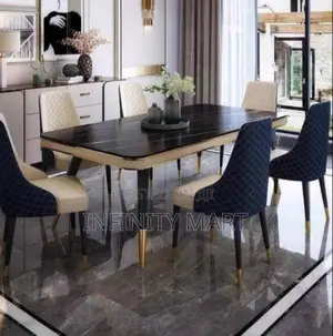 New Modern Marble Dining Set (6 Seater).